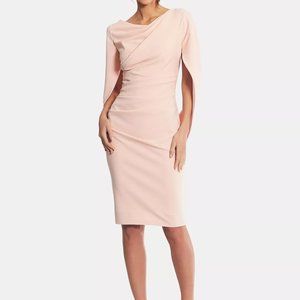 BETSY & ADAM Caped Sheath Dress